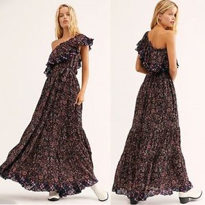 FREE PEOPLE What About Love Floral Maxi Dress Size Small